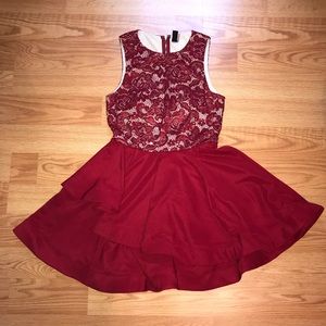 Gorgeous wine red dress